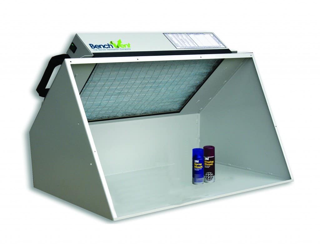 BenchVent BV100H Airbrush Spray Booth Graphic Air
