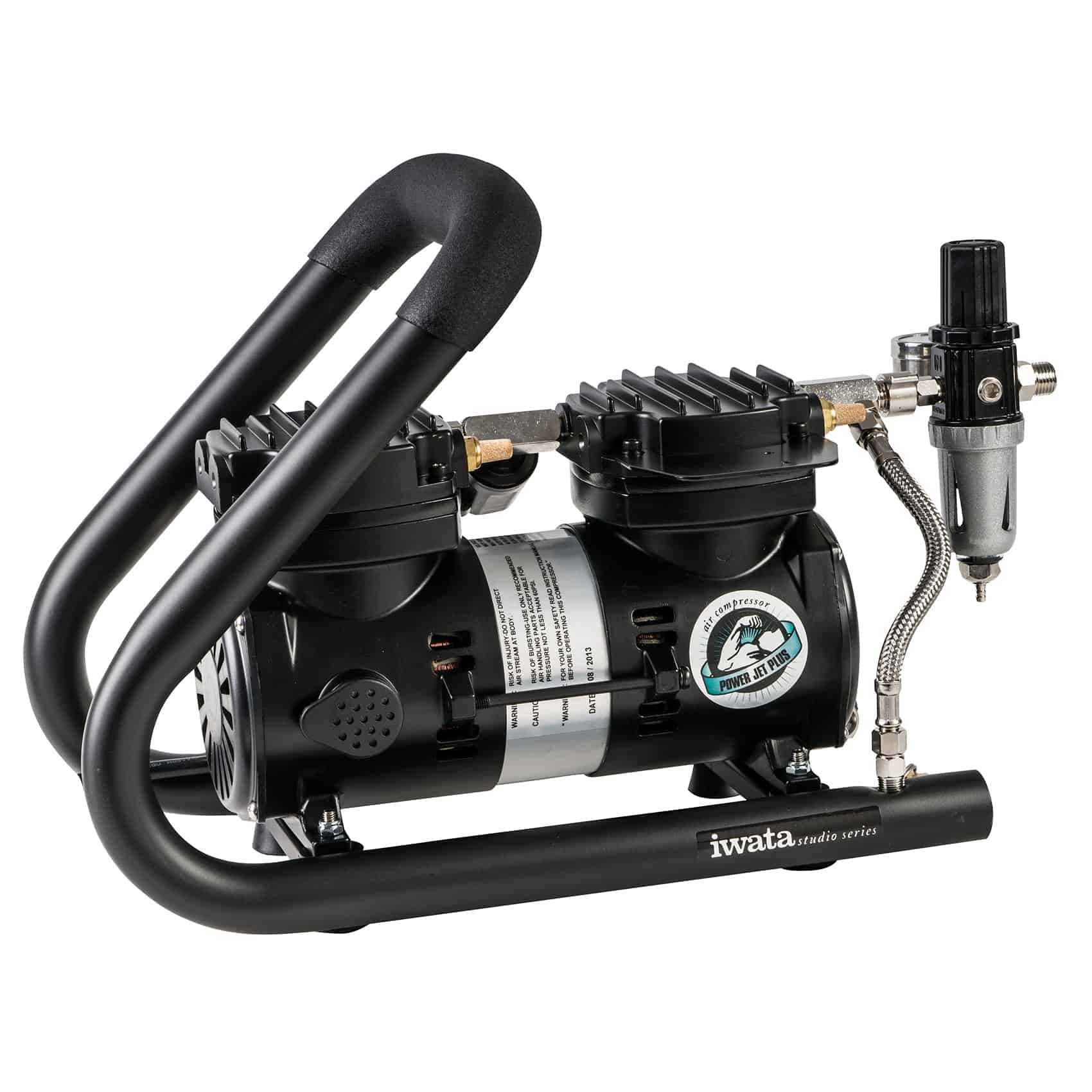 Iwata Power Jet Plus Handle Tank Air Compressor Graphic Air