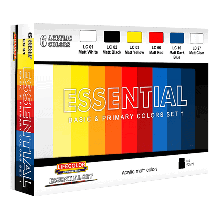 LifeColor Essential Basic & Primary Colours Set 1