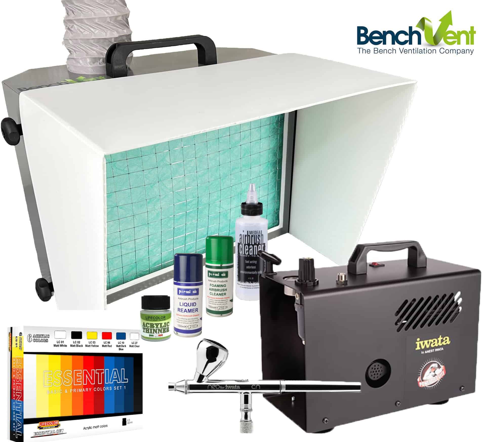 Iwata Scale Model Kit Power Jet Lite Revolution Airbrush GraphicAir