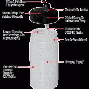 2oz (56ml) Iwata Big Mouth cylinder bottle with 24mm Cap